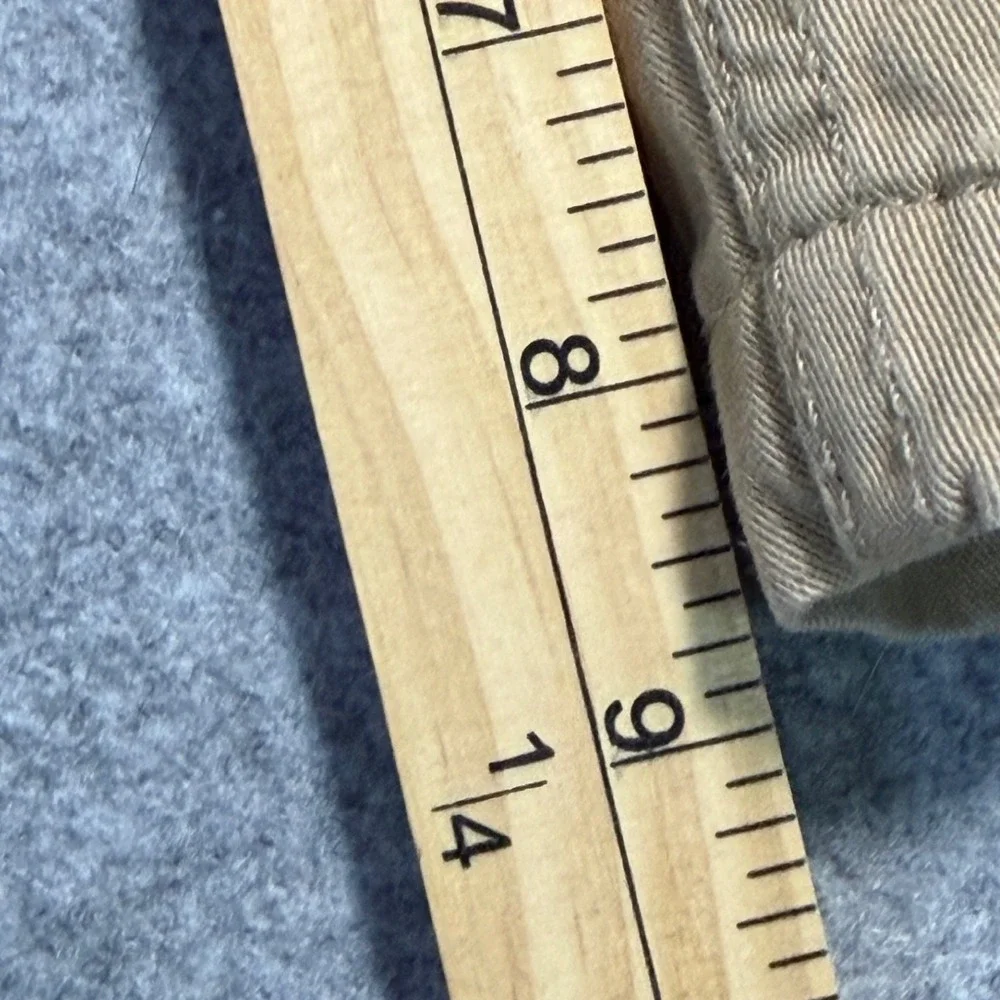 Levi Strauss Mens Cargo Shorts Tan Khaki Cotton Twill 6-Pocket Size 36 x9 Inseam